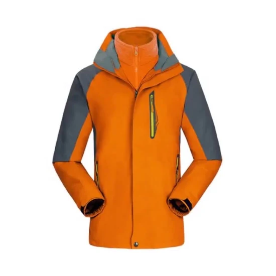 겨울 단열 냉온 100% 폴리에스터/나일론/면 열 파카 작업복 외부 스포츠 3 in 1 스키복 재킷
