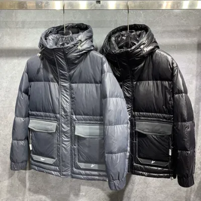 OEM 맞춤형 겨울 아우터 남성 일반 색상 짧은 빛 패딩 재킷 지퍼 포켓이 있는 겨울 다운 재킷